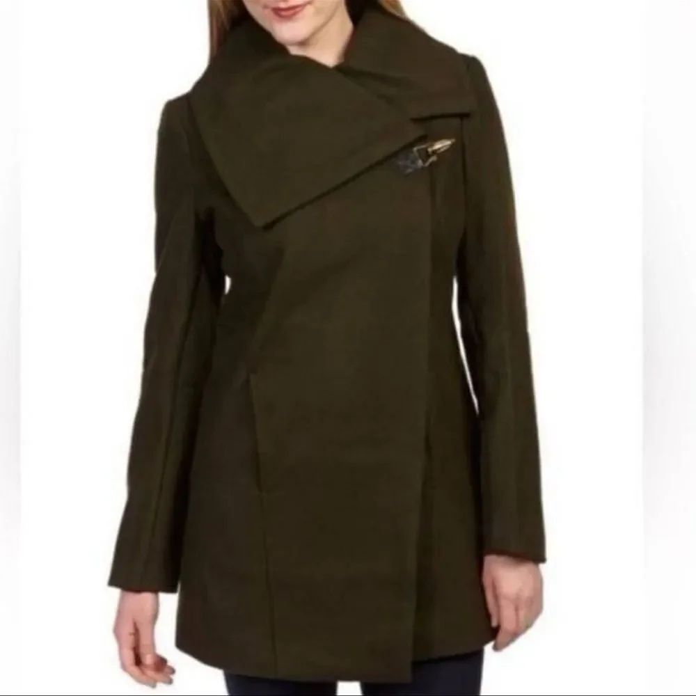 Sam Edelman Olive Green Wool Blend Jacket(Size Small)